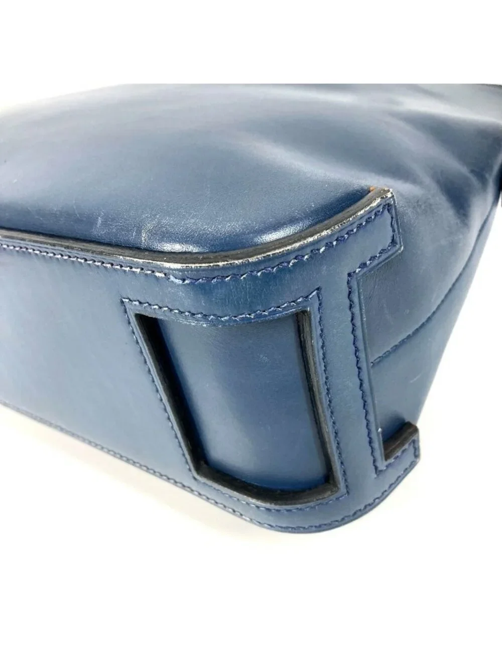 Hermes Business Bag Escapade Leather Navy